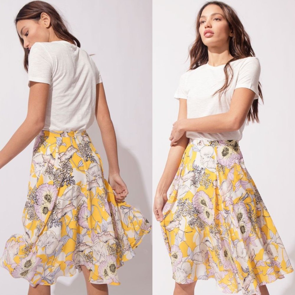 Yumi Kim - Silk Midi Skirt (NWT)